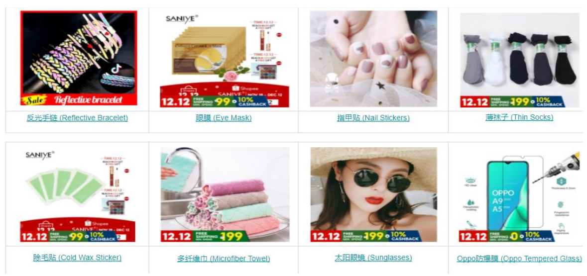 【Shopee市場周報】蝦皮菲律賓站2020年12月第3周市場周報